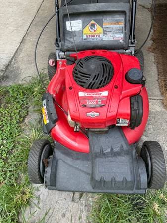 21” Troybilt self propel lawn mower with bagger